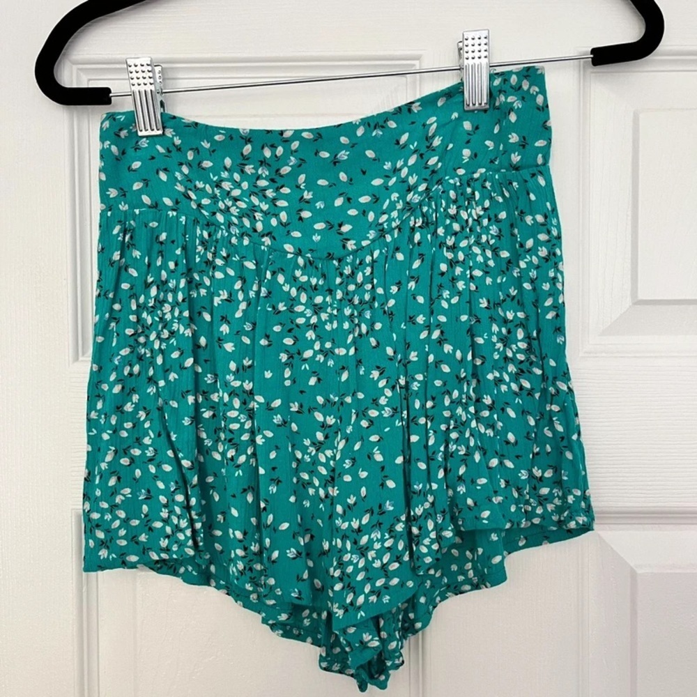Billabong Teal Turquoise Wave Walk Flowy Shorts Size Medium - Picture 6 of 8